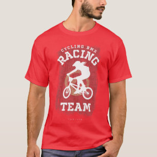 Vrouwen BMX Bike Tunesische vlag fietsen racen fie T-shirt