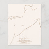 Vrouwen Boetseren Massage Lichaamscontouring Flyer (Achterkant)