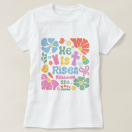 Vrouwen Boho Christelijk Pasen T-shirt