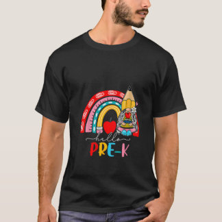 Vrouwen Boho regenboog kabouters voor leraren Vrou T-shirt