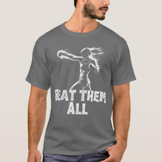 Vrouwen boksen - Sla ze allemaal T-shirt