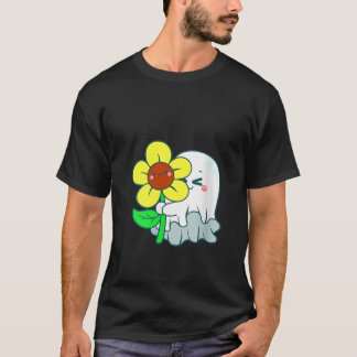 Vrouwen Boo Bloem Verjaardag Meisje Tweeling Coque T-shirt