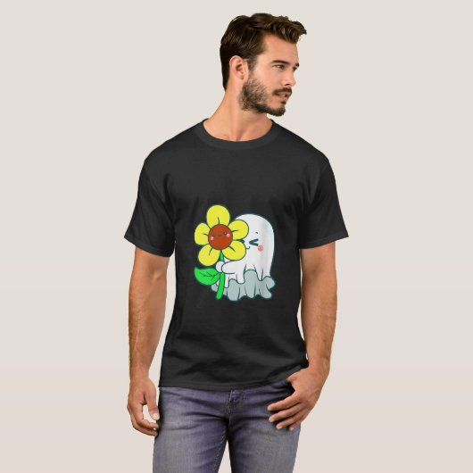Vrouwen Boo Bloem Verjaardag Meisje Tweeling Coque T-shirt (Voorkant volledig)