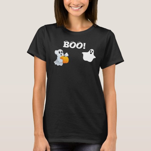 Vrouwen Boo Halloween T-shirt (Voorkant)