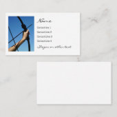 Vrouwen boogschieten met vrouw schieten pijl visitekaartje (Voorkant / Achterkant)