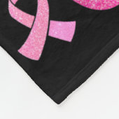 Vrouwen Borstkanker Bewustzijn Cheer voor de Cure Fleece Deken (Hoek)