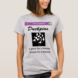 Vrouwen Bowl Duckpins met Duckpin-huizen T-shirt