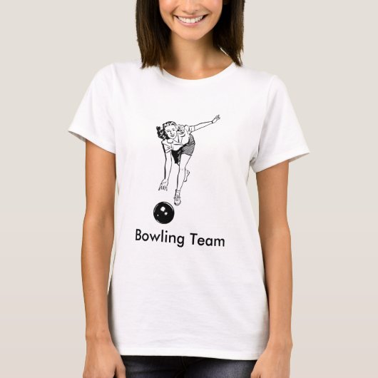 vrouwen Bowling T-shirt (Voorkant)
