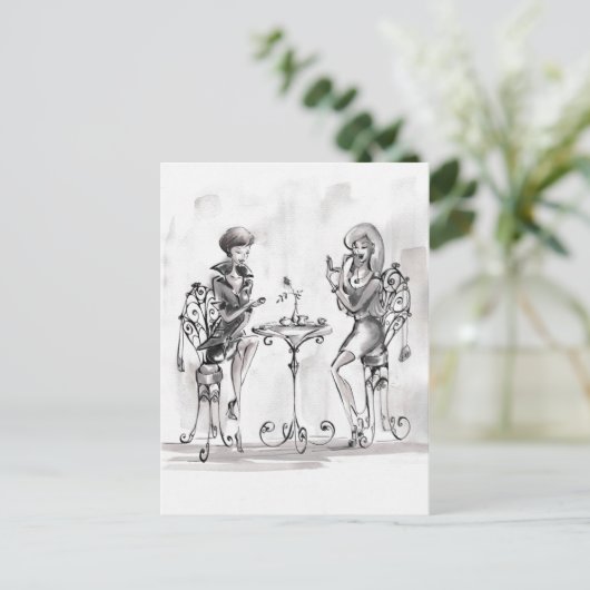 Vrouwen Briefkaart (Staand voorkant)