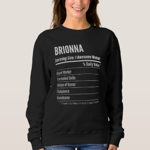 Vrouwen Brionna Voedingsfeiten Dienende Grootte Ca Trui