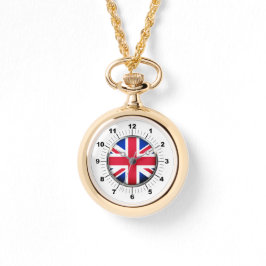 Vrouwen Britse vlag Wraparound Gold Watch Horloge