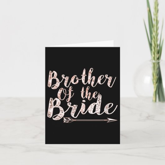 Vrouwen broer van de bruid bruidegom bruiloft Bach Kaart (Voorkant)