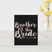 Vrouwen broer van de bruid bruidegom bruiloft Bach Kaart (Gele Bloem)