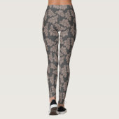 Vrouwen Brown Leaf Leggings (Achterkant)