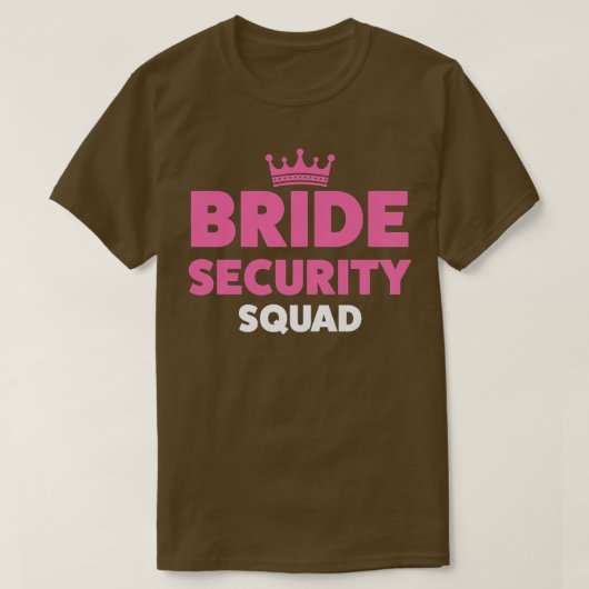 Vrouwen Bruid beveiliging squad bruiden  T-shirt (Design voorkant)