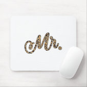 Vrouwen Bruid Bruidegom Mr. Leopard Print Wedding  Muismat (Met muis)