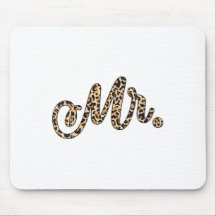 Vrouwen Bruid Bruidegom Mr. Leopard Print Wedding Muismat