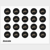 Vrouwen Bruid Bruidegom Mr. Leopard Print Wedding Ronde Sticker (Vel)