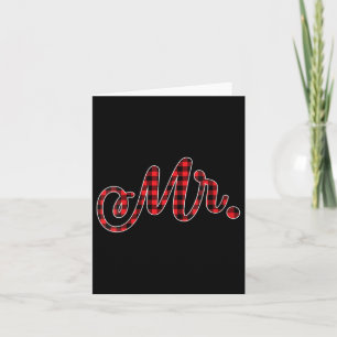Vrouwen Bruid Bruidegom Mr. Mrs. Christmas Wedding Kaart