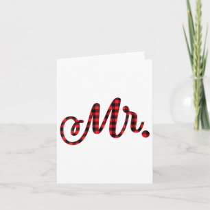 Vrouwen Bruid Bruidegom Mr. Mrs. Christmas Wedding Kaart