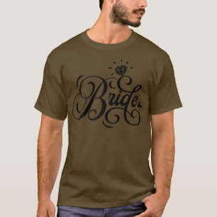 Vrouwen Bruid en Schattige Jonggehuwden Net Getrou T-shirt