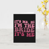 Vrouwen Bruid Fun It Me Hi I'm The Bride It Me Kaart (Gele Bloem)