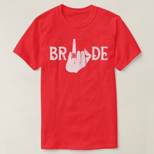 Vrouwen Bruid Vinger Ring Trouwen Bruidsmeisje Bac T-shirt (Design voorkant)