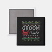 Vrouwen bruidegom bruid Kerstmis lelijke matching Magneet (Voorkant / Achterkant)