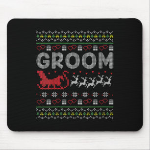 Vrouwen bruidegom bruid Kerstmis lelijke matching Muismat