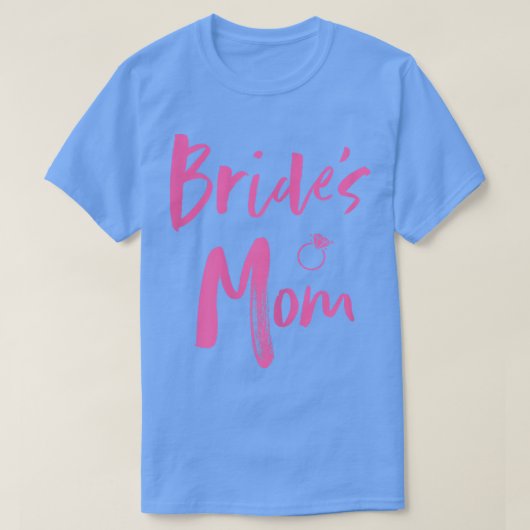 Vrouwen Bruids Moeder  Roze Bruiloft Feest  T-shirt (Design voorkant)