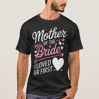 Vrouwen bruidsfeest moeder van de bruid hield van t-shirt