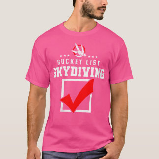 Vrouwen Bucket List Skydiving T-shirt