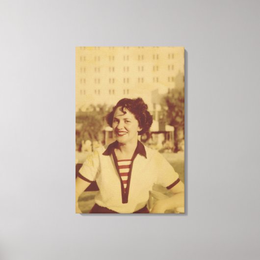 Vrouwen buiten canvas afdruk (Voorkant)