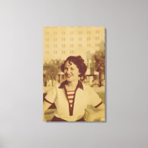 Vrouwen buiten canvas afdruk