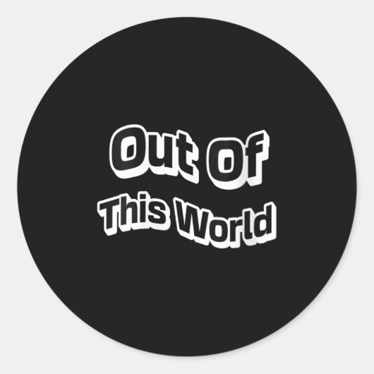 Vrouwen buiten de galaxy kosmische vibes inwendig ronde sticker (Voorkant)