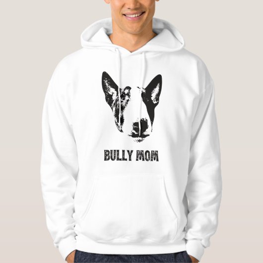 Vrouwen Bully Moeder - Engelse Bull Terrier Moeder Hoodie (Voorkant)