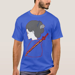 Vrouwen Bushido Ronin Japans Samurai Premium T-Shi T-shirt