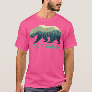 Vrouwen Californië Beer Retro 70s  Buiten T-shirt