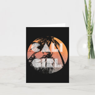 Vrouwen Californië Retro Cali Meisje Summerti Kaart