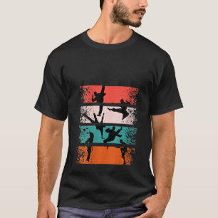 Vrouwen Capoeira Retro Capo Ginga Dance Fig T-shirt