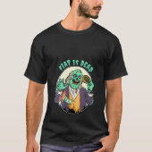 Vrouwen Cardano Zombie Ben Franklin dropt Fiat voo T-shirt (Voorkant)