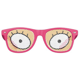 Vrouwen Cartoon Wimpers Zonnebril (Roze)