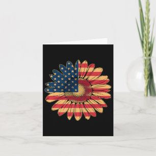 Vrouwen Casual bloem Amerikaanse vlag sterren en s Kaart
