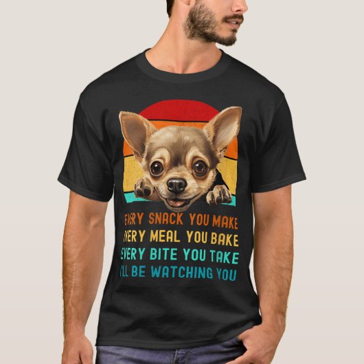 Vrouwen Chihuahua Hond Mam Pap T-shirt (Voorkant)