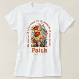Vrouwen Christelijk Boho Faith Wildflower T-shirt