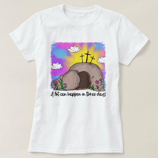 Vrouwen Christelijke paasopstanding T-shirt (Design voorkant)
