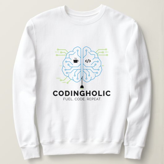 Vrouwen Clean Tech Brain Coderen Grafisch IT Meisj Trui (Design voorkant)