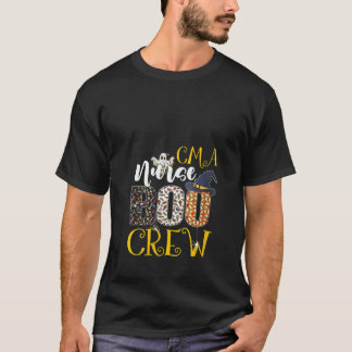 Vrouwen CMA Nurse Boo Crew Halloween Kostuum Boo G T-shirt