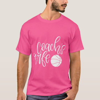 Vrouwen Coach's vrouw basketbal Shirten T-shirt