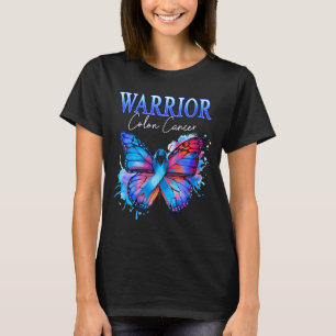 Vrouwen colon kanker bewustzijn warrior overlevend t-shirt